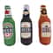 Squeaky Plush Dog Toy Beer Bottle Shape Bite Resistant Interactive Chew Toy 0