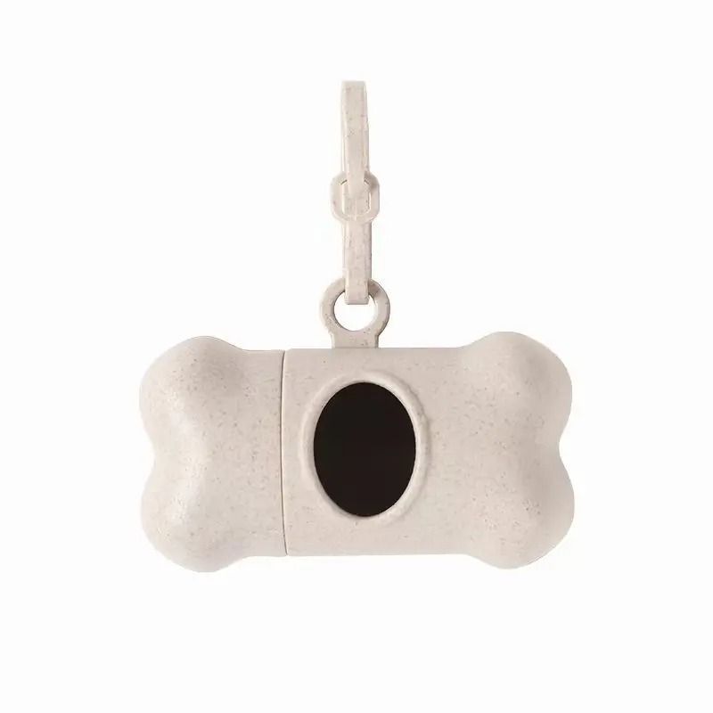Portable Bone Shaped Pet Waste Bag Dispenser With Clip For Dog Walking 5