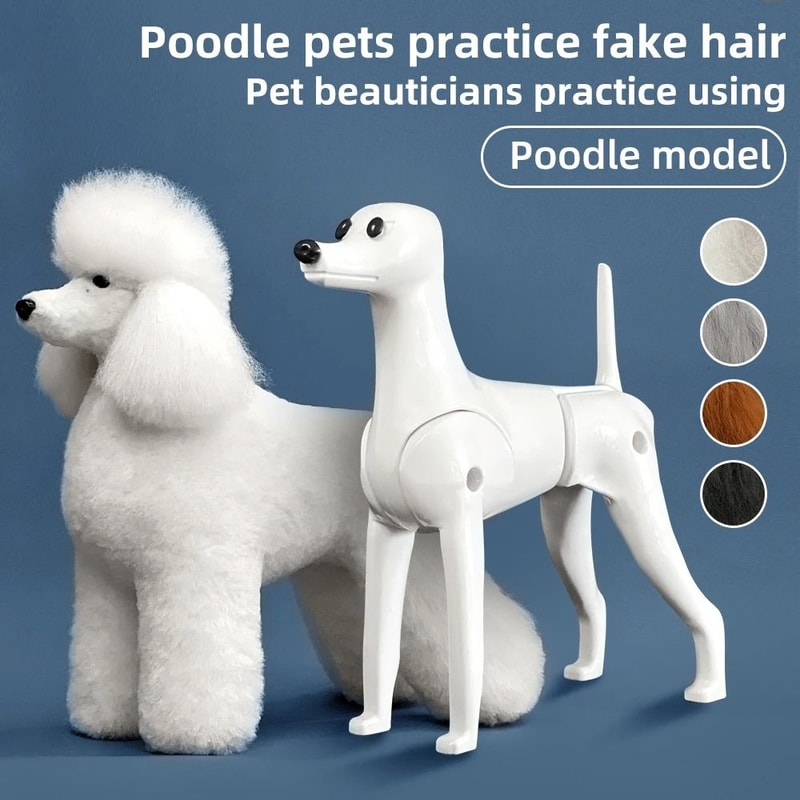 Professional Pet Grooming Practice Dog Model Full Body Poodle Training Mannequin 11