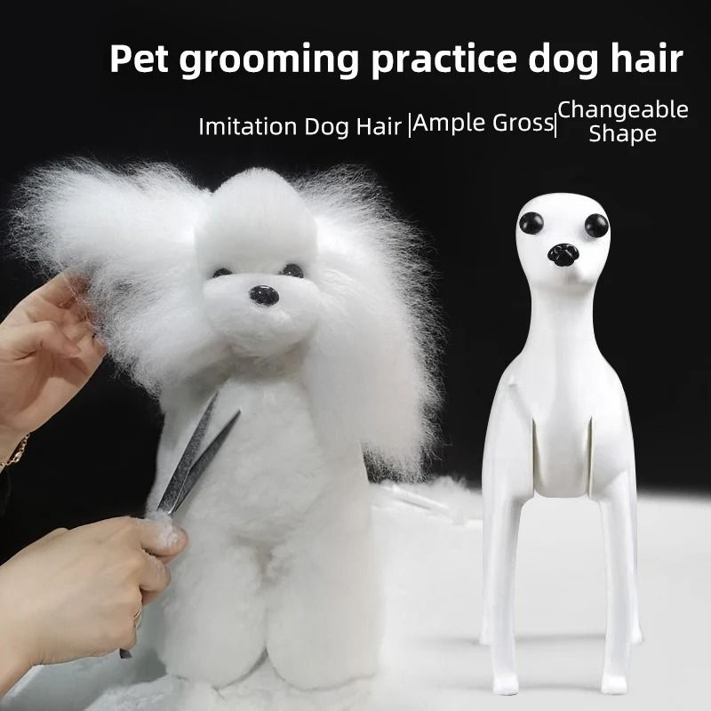 Professional Pet Grooming Practice Dog Model Full Body Poodle Training Mannequin 7
