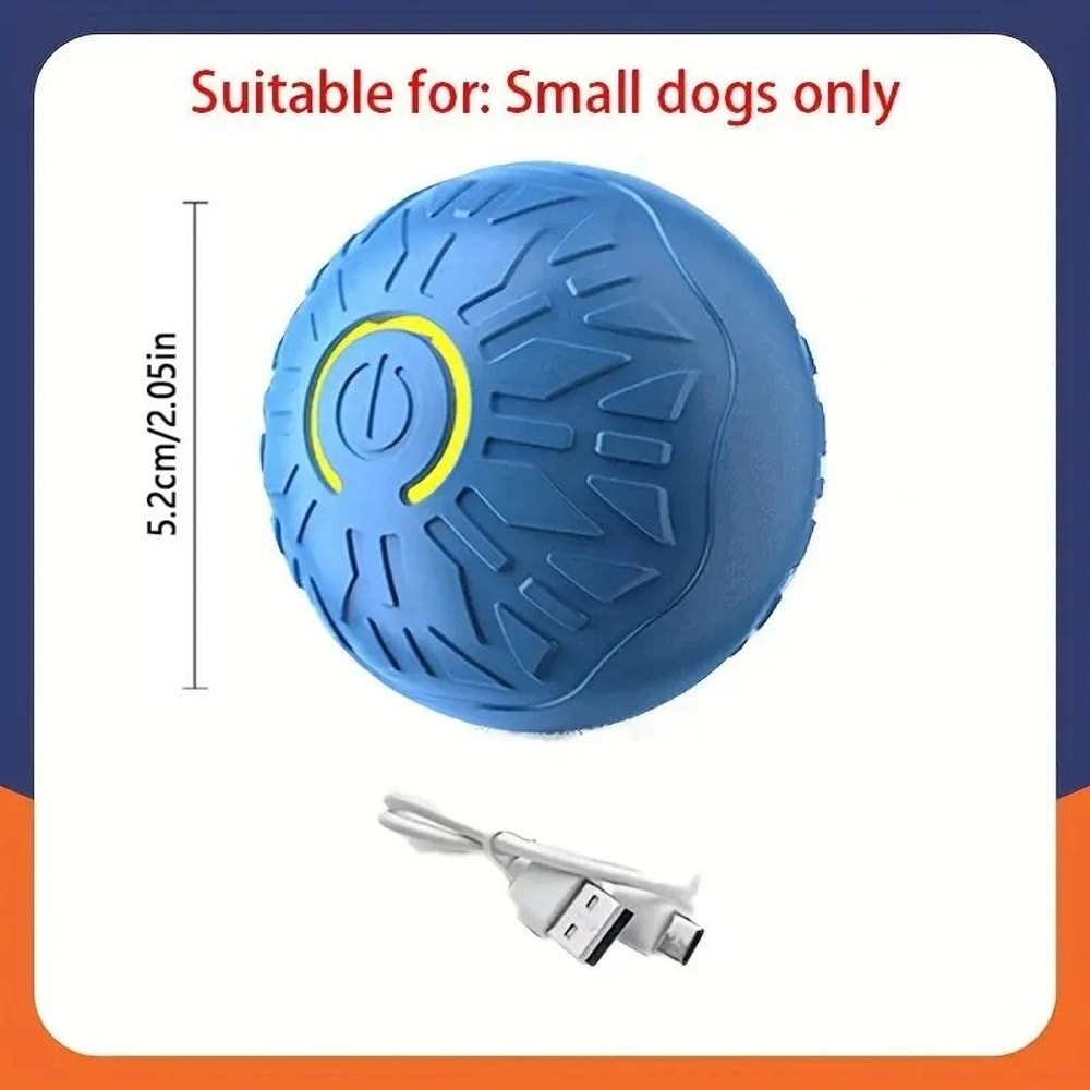Smart Interactive Dog Toy Ball USB Rechargeable Automatic Rolling And Bouncing Chew Toy 14