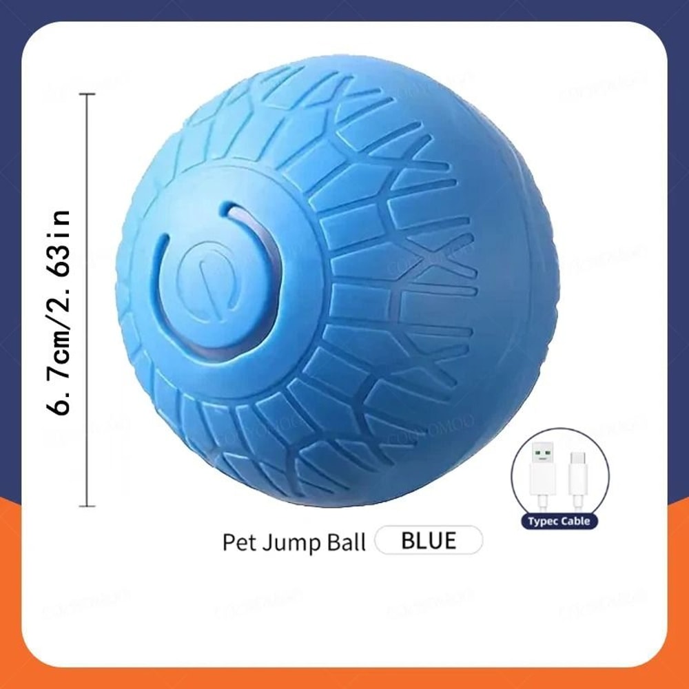 Smart Interactive Dog Toy Ball USB Rechargeable Automatic Rolling And Bouncing Chew Toy 16
