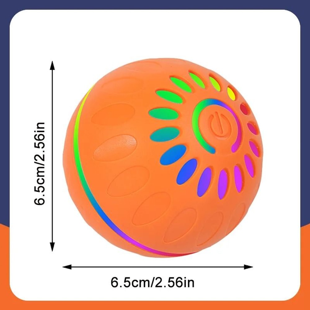 Smart Interactive Dog Toy Ball USB Rechargeable Automatic Rolling And Bouncing Chew Toy 5