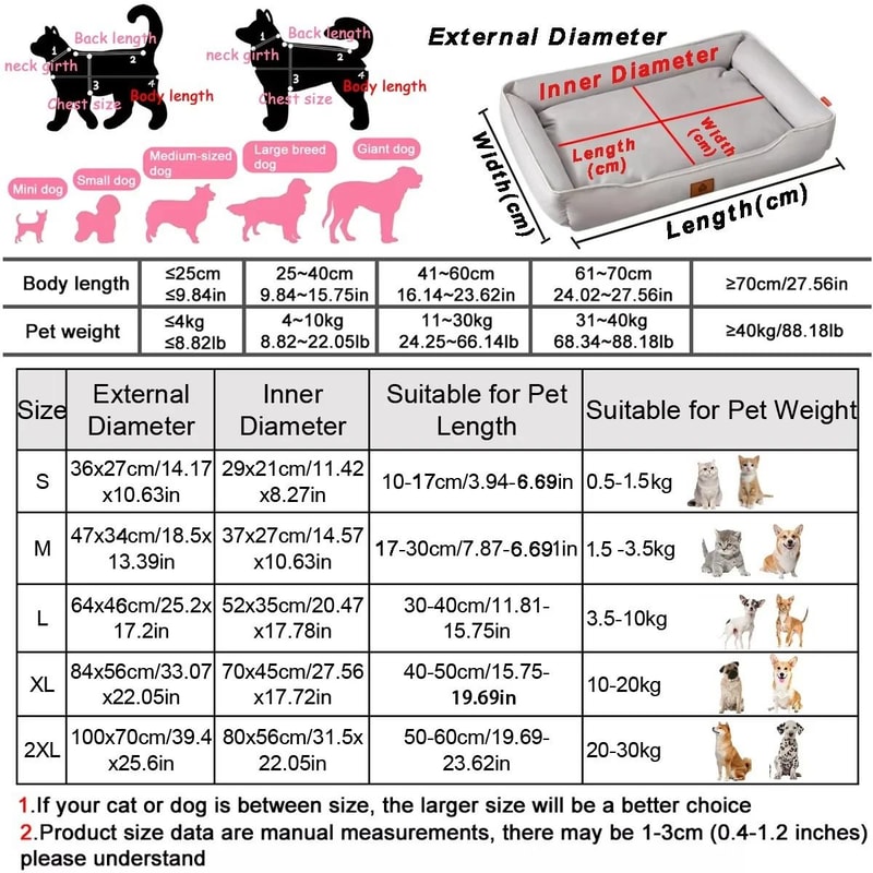 Four Season Waterproof Dog Bed Soft Thickened Pet Sofa Mattress For Large Dogs And Cats 9