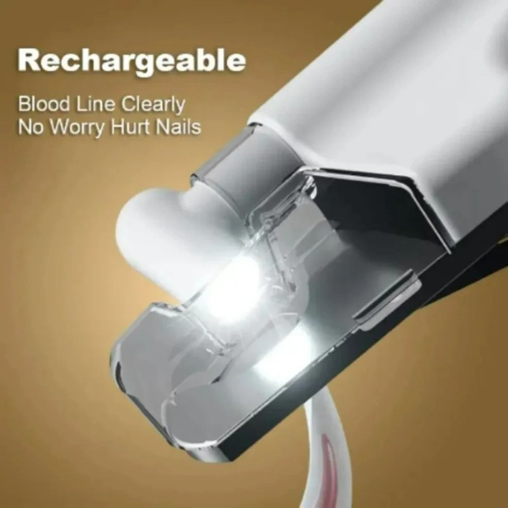 LED Pet Nail Clipper For Dogs And Cats Safe Multifunction Nail Trimmer With Light 5