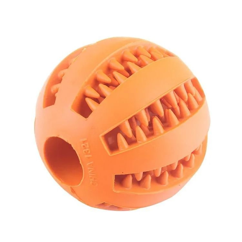 Interactive Treat Dispensing Dog Toy Ball Bite Resistant Chew And Teeth Cleaning Toy 4