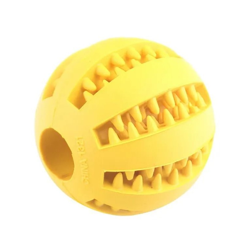 Interactive Treat Dispensing Dog Toy Ball Bite Resistant Chew And Teeth Cleaning Toy 5
