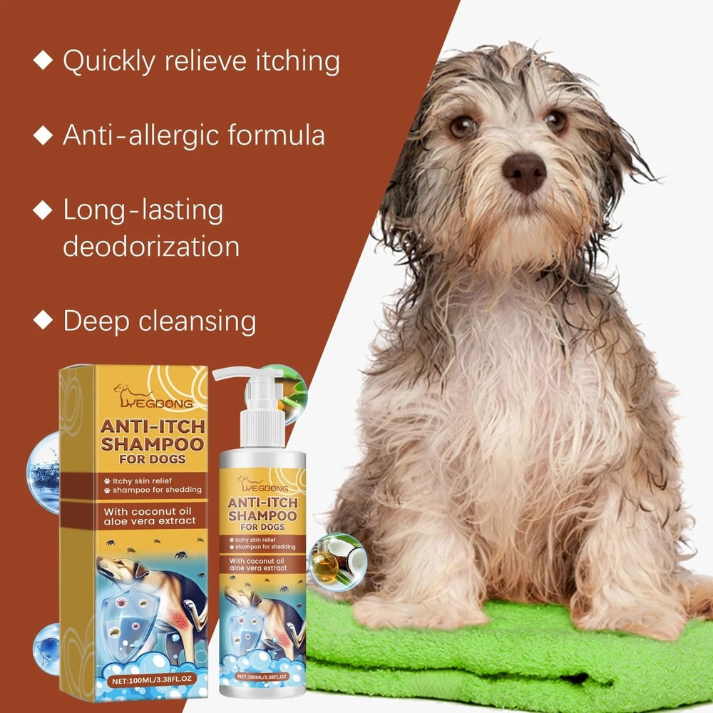 Moisturizing Dog Shampoo And Conditioner For Sensitive Skin Anti Itch Pet Cleaning Foam 5