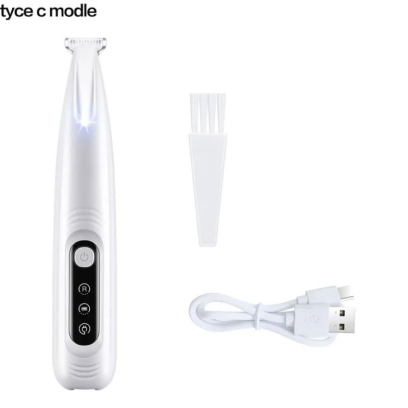 Waterproof Dog Paw Trimmer With LED Light And Display Professional Pet Grooming Clippers 2