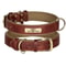 Personalized PU Leather Dog Collar With Custom Engraved Nameplate For Small Medium And Large Dogs 7