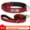 Personalized PU Leather Dog Collar With Custom Engraved Nameplate For Small Medium And Large Dogs 24