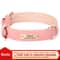 Personalized PU Leather Dog Collar With Custom Engraved Nameplate For Small Medium And Large Dogs 2