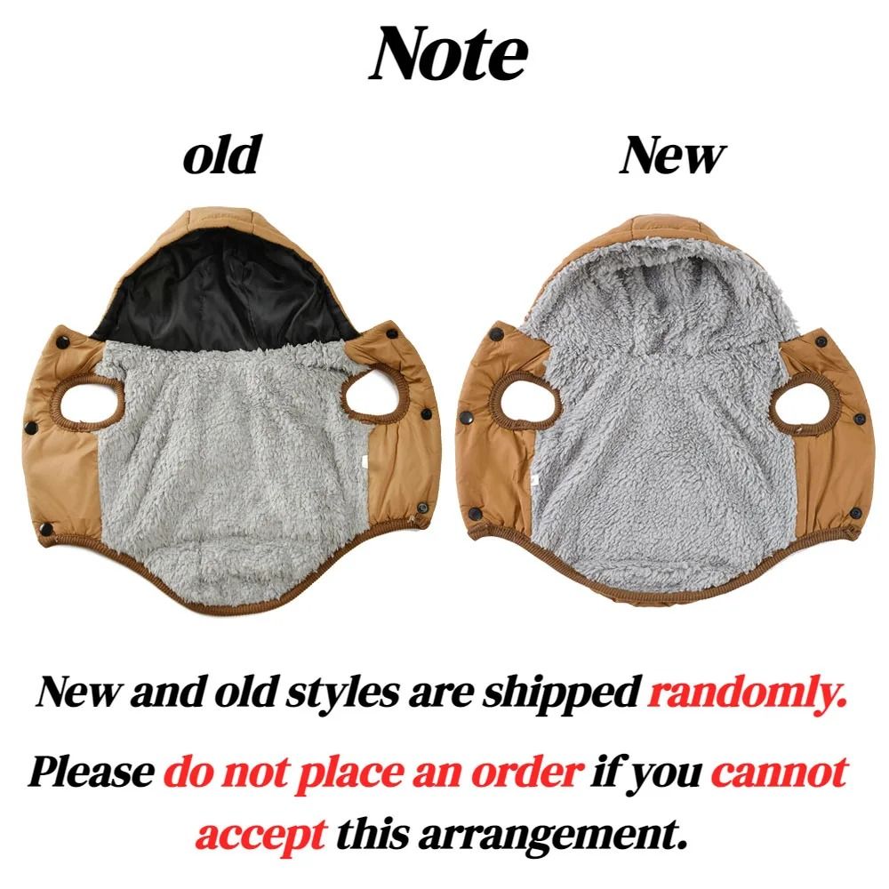 Warm Fleece Dog Hoodie Coat Winter Jacket With D Ring For Small And Medium Dogs 5
