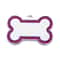 Custom Glitter Pet ID Tag Double Sided Bone Name Pendant For Dogs And Cats 8