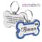 Custom Glitter Pet ID Tag Double Sided Bone Name Pendant For Dogs And Cats 11