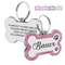 Custom Glitter Pet ID Tag Double Sided Bone Name Pendant For Dogs And Cats 3