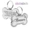 Custom Glitter Pet ID Tag Double Sided Bone Name Pendant For Dogs And Cats 1