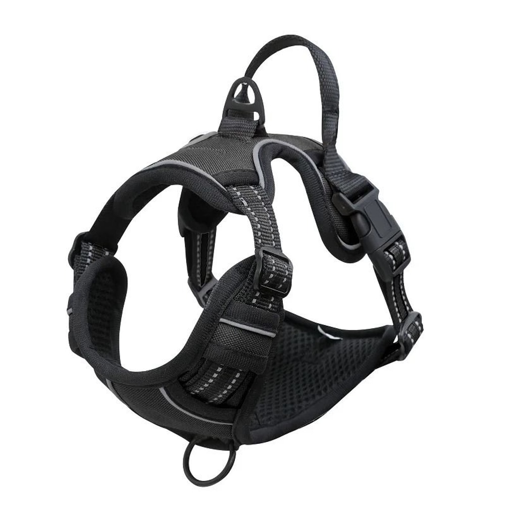 Heavy Duty No Pull Dog Harness Reflective Pet Vest With Control Handle 7