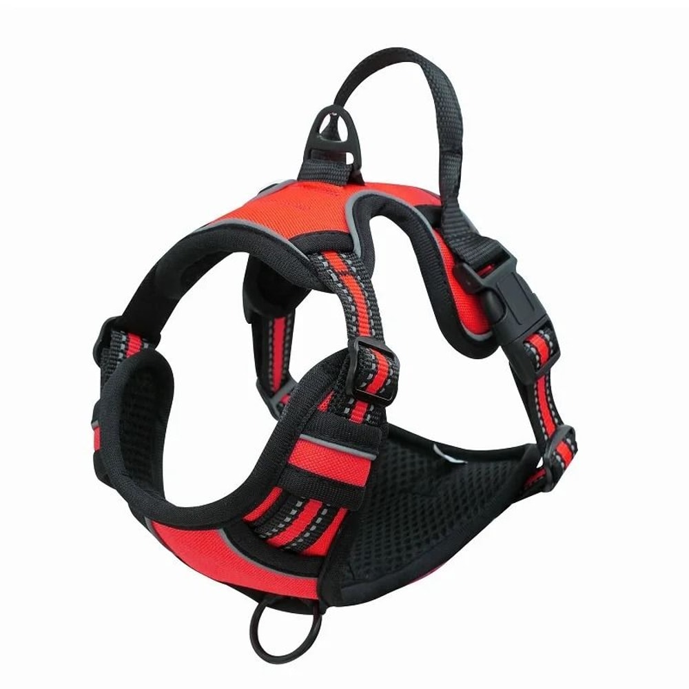 Heavy Duty No Pull Dog Harness Reflective Pet Vest With Control Handle 2