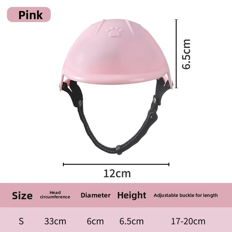 Pink Pet Motorcycle Helmet For Dogs And Cats Outdoor Sports Headwear 5