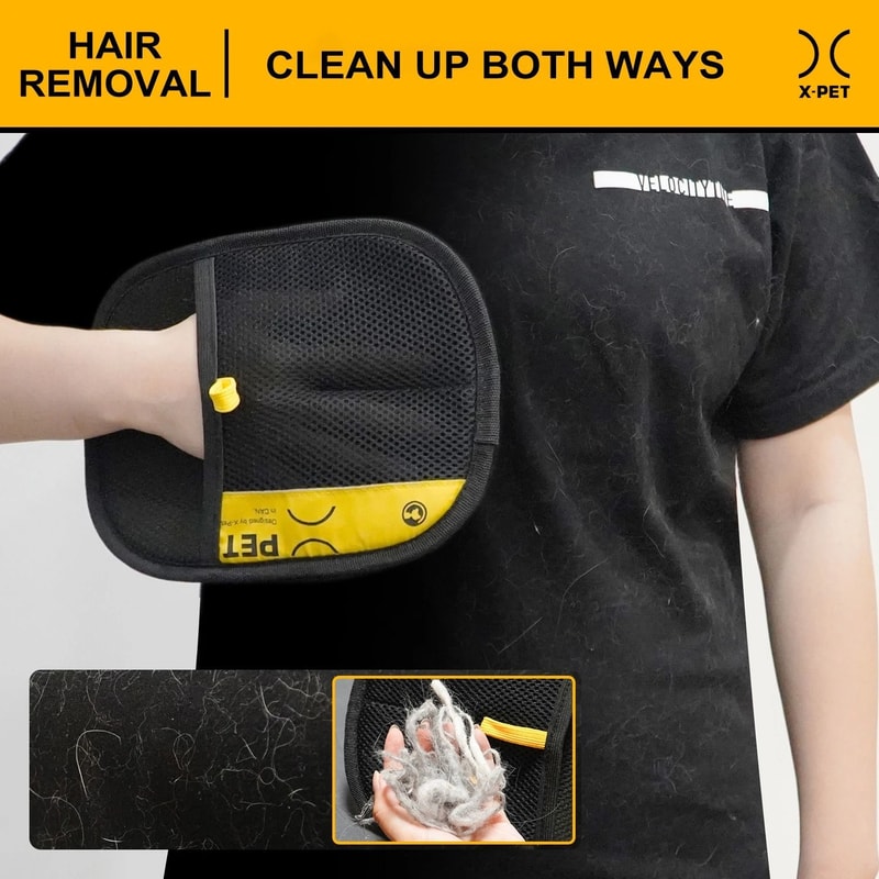 Large Pet Hair Removal Grooming Gloves Static Fur Remover For Dogs Cats And Furniture 9