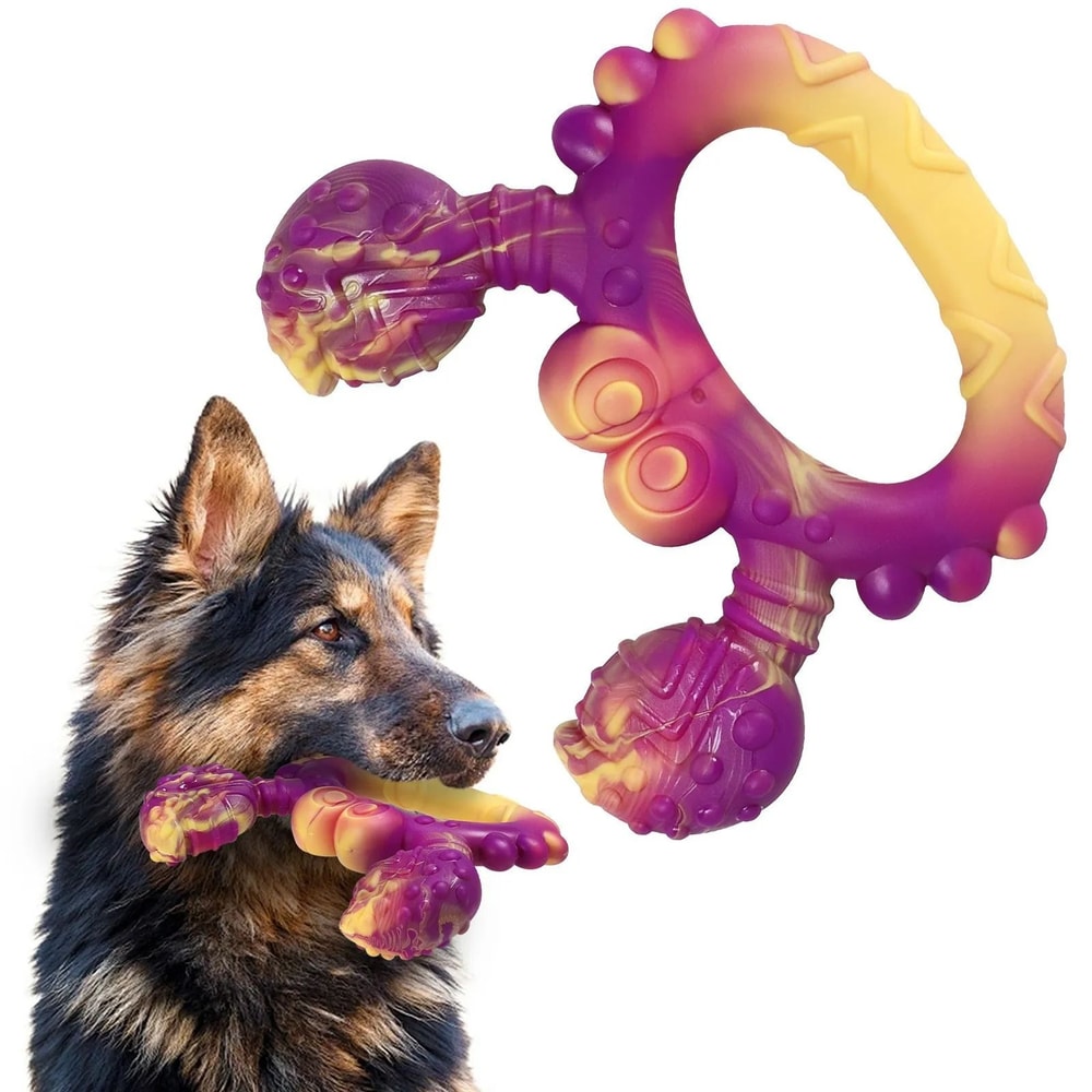 Durable Beef Flavor Dog Chew Toy Animal Shaped Interactive Training Toy 2