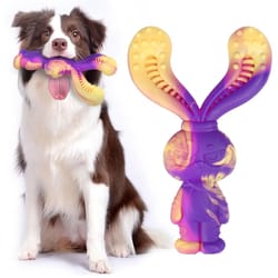 durable beef flavor dog chew toy animal shaped interactive training toy