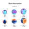 Natural Rubber Squeaky Dog Ball Toy Durable Chew And Fetch Toy For Puppies And Dogs 7