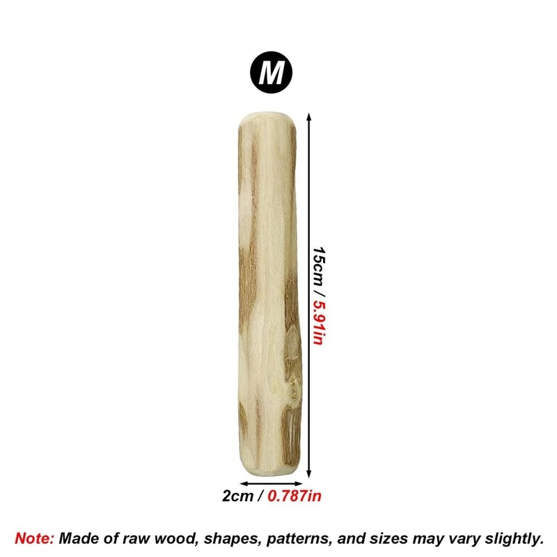Natural Coffee Wood Dog Chew Stick Durable Dental Toy For Small And Large Dogs 2