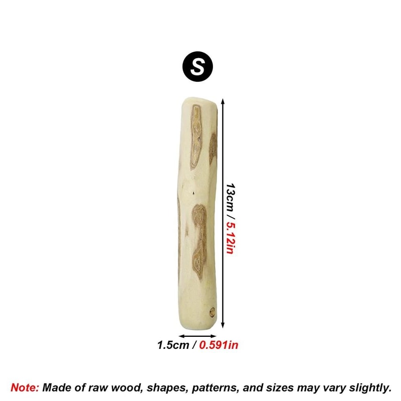 Natural Coffee Wood Dog Chew Stick Durable Dental Toy For Small And Large Dogs 1