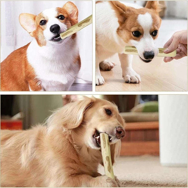 Natural Coffee Wood Dog Chew Stick Durable Dental Toy For Small And Large Dogs 7