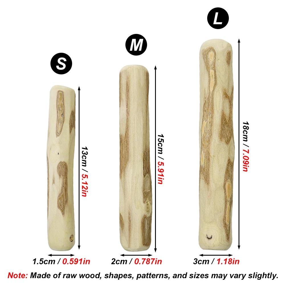 Natural Coffee Wood Dog Chew Stick Durable Dental Toy For Small And Large Dogs 4