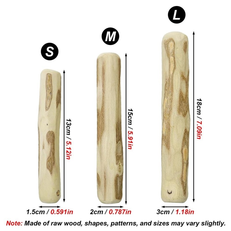 Natural Coffee Wood Dog Chew Stick Durable Dental Toy For Small And Large Dogs 4