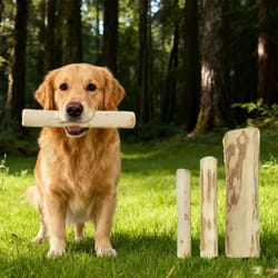 natural coffee wood dog chew stick durable dental toy for small and large dogs