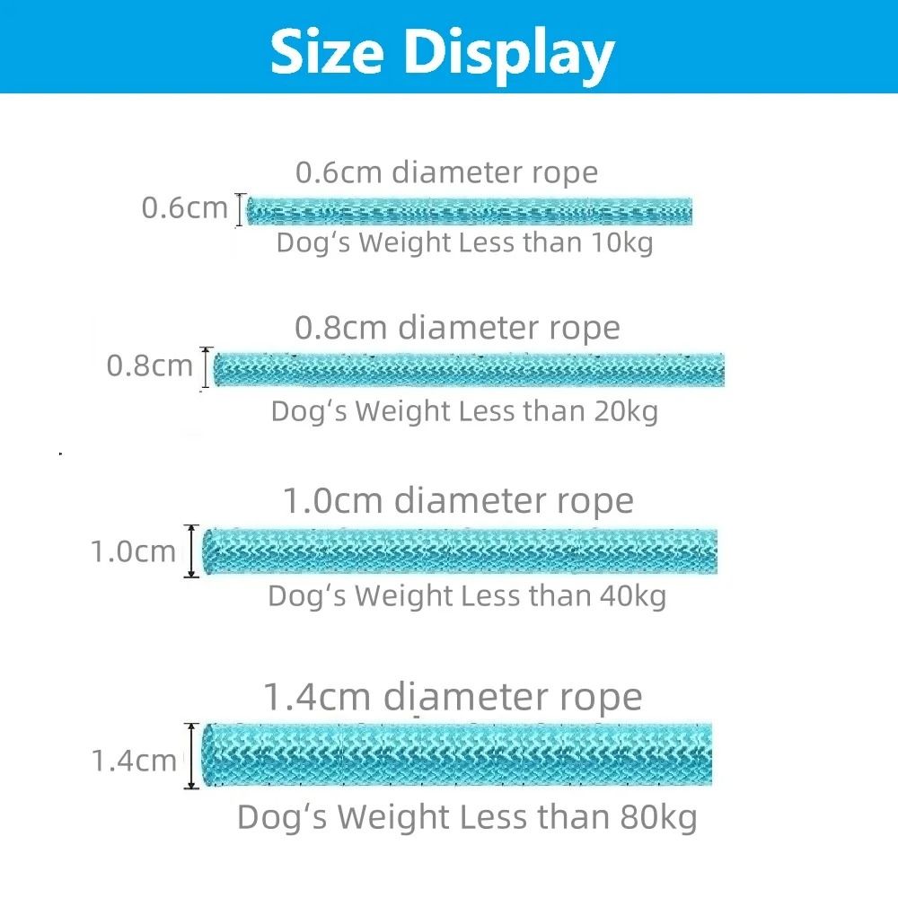 Heavy Duty Braided Rope Dog Leash Adjustable Slip Lead Training Leash For Medium And Large Dogs 10