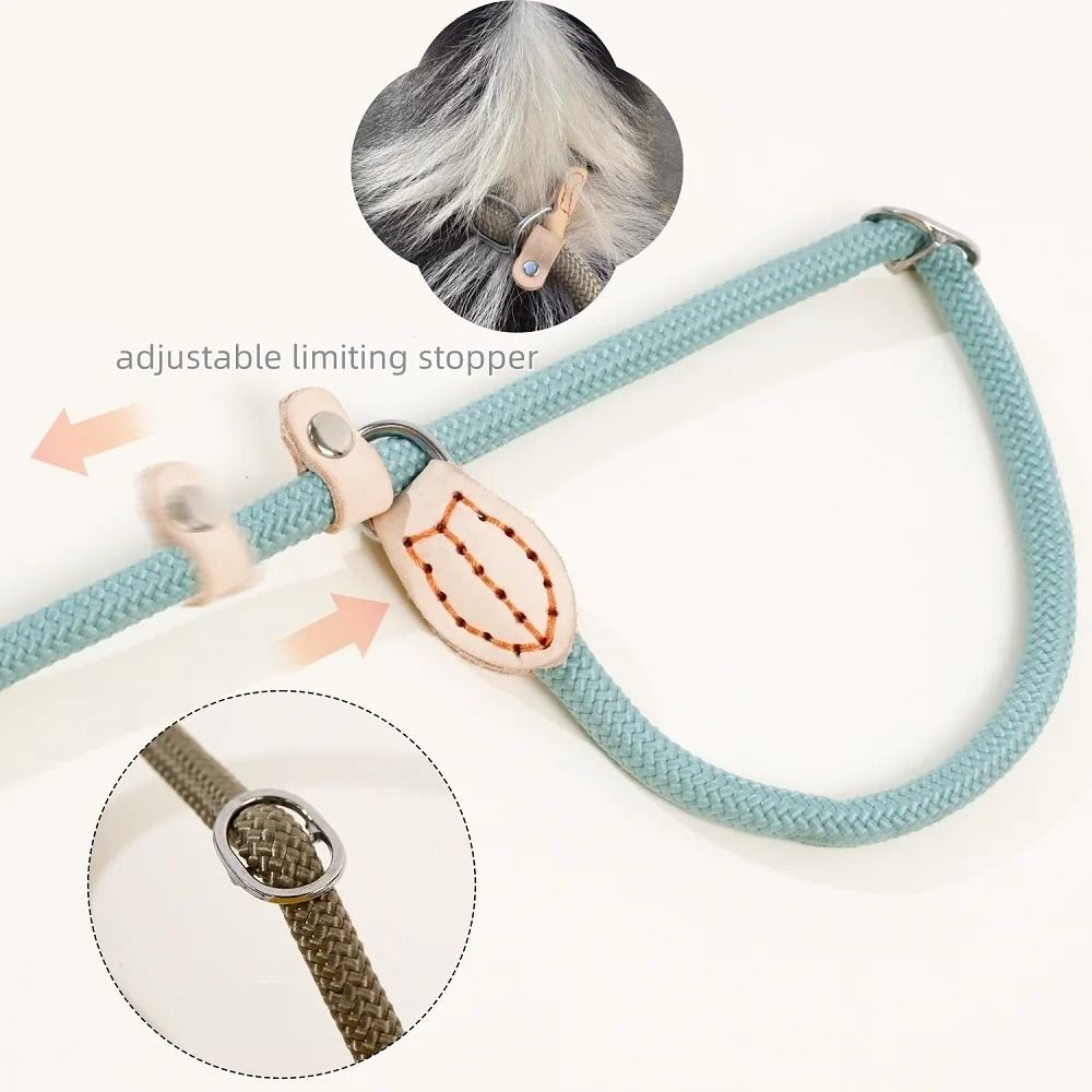 Heavy Duty Braided Rope Dog Leash Adjustable Slip Lead Training Leash For Medium And Large Dogs 11