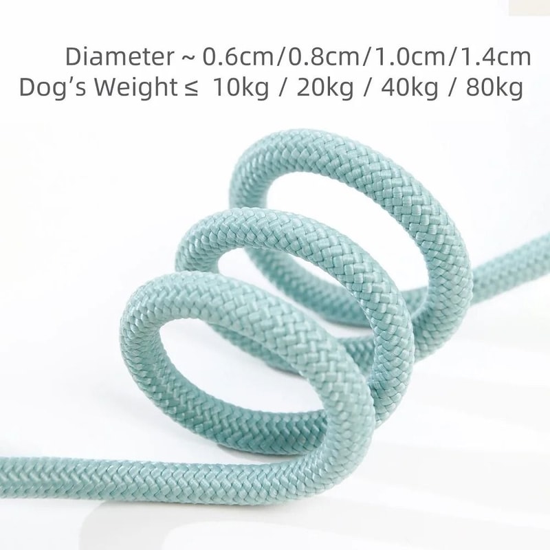 Heavy Duty Braided Rope Dog Leash Adjustable Slip Lead Training Leash For Medium And Large Dogs 12