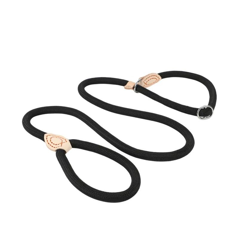 Heavy Duty Braided Rope Dog Leash Adjustable Slip Lead Training Leash For Medium And Large Dogs 2