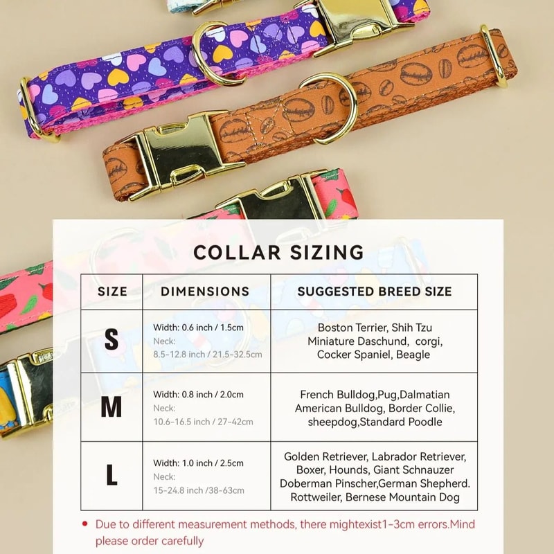 Cute Printed Pet Collar Double Sided Adjustable Dog And Cat Collar For Small And Medium Pets 9