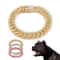 Luxury Rhinestone Dog Chain Collar Stainless Steel Bling Pet Necklace For Dogs And Cats 0
