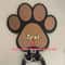 Custom Wooden Dog Leash Hanger Paw Print Wall Hook For Collars And Pet Accessories 3