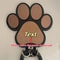 Custom Wooden Dog Leash Hanger Paw Print Wall Hook For Collars And Pet Accessories 3