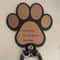 Custom Wooden Dog Leash Hanger Paw Print Wall Hook For Collars And Pet Accessories 8