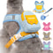 Adjustable Reflective Dog Harness And Leash Set With Backpack For Small Pets 11