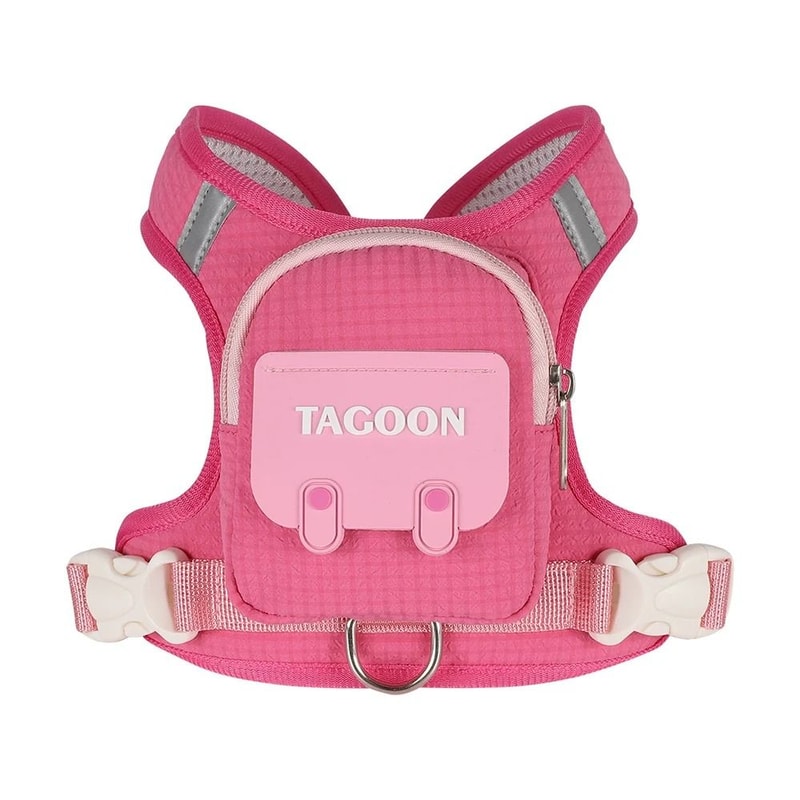 Adjustable Reflective Dog Harness And Leash Set With Backpack For Small Pets 2