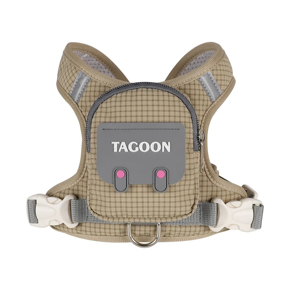 Adjustable Reflective Dog Harness And Leash Set With Backpack For Small Pets 1