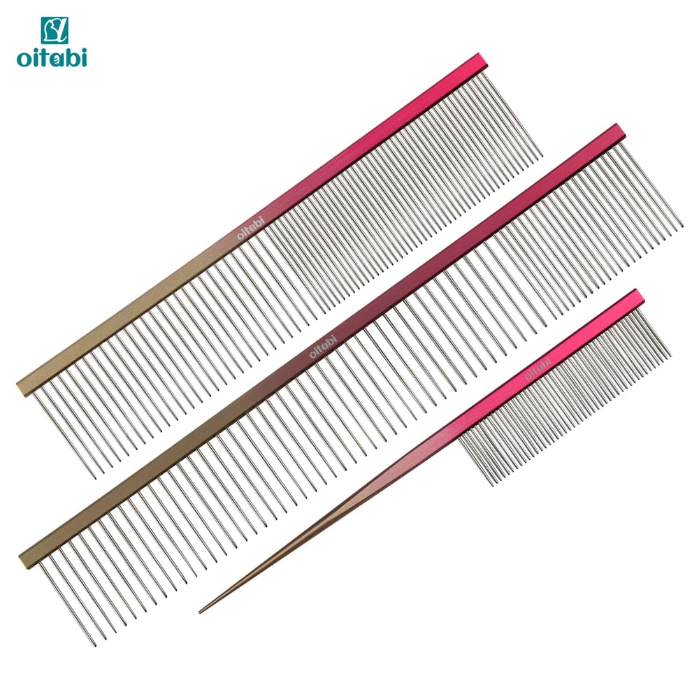 OITABI Professional Pet Grooming Comb Pointed Tail Styling And Fluffing Comb For Dogs And Cats 0