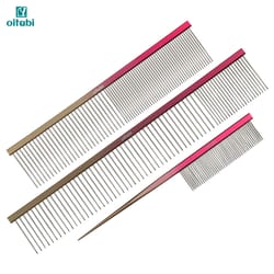 oitabi professional pet grooming comb pointed tail styling and fluffing comb for dogs and cats