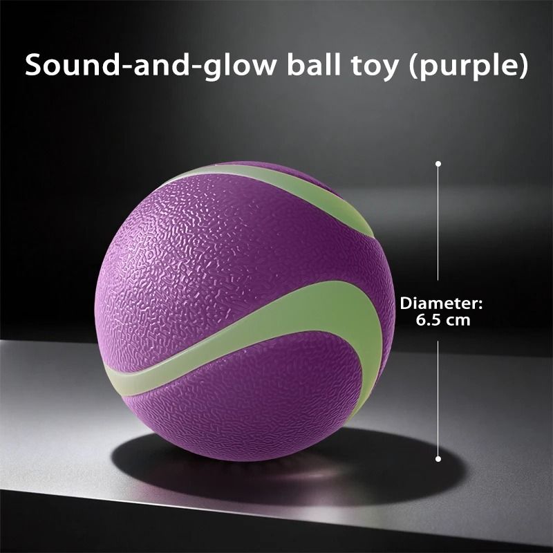 HOOPET Glow Dog Fetch Ball Durable Rubber Interactive Toy For Active Dogs 7