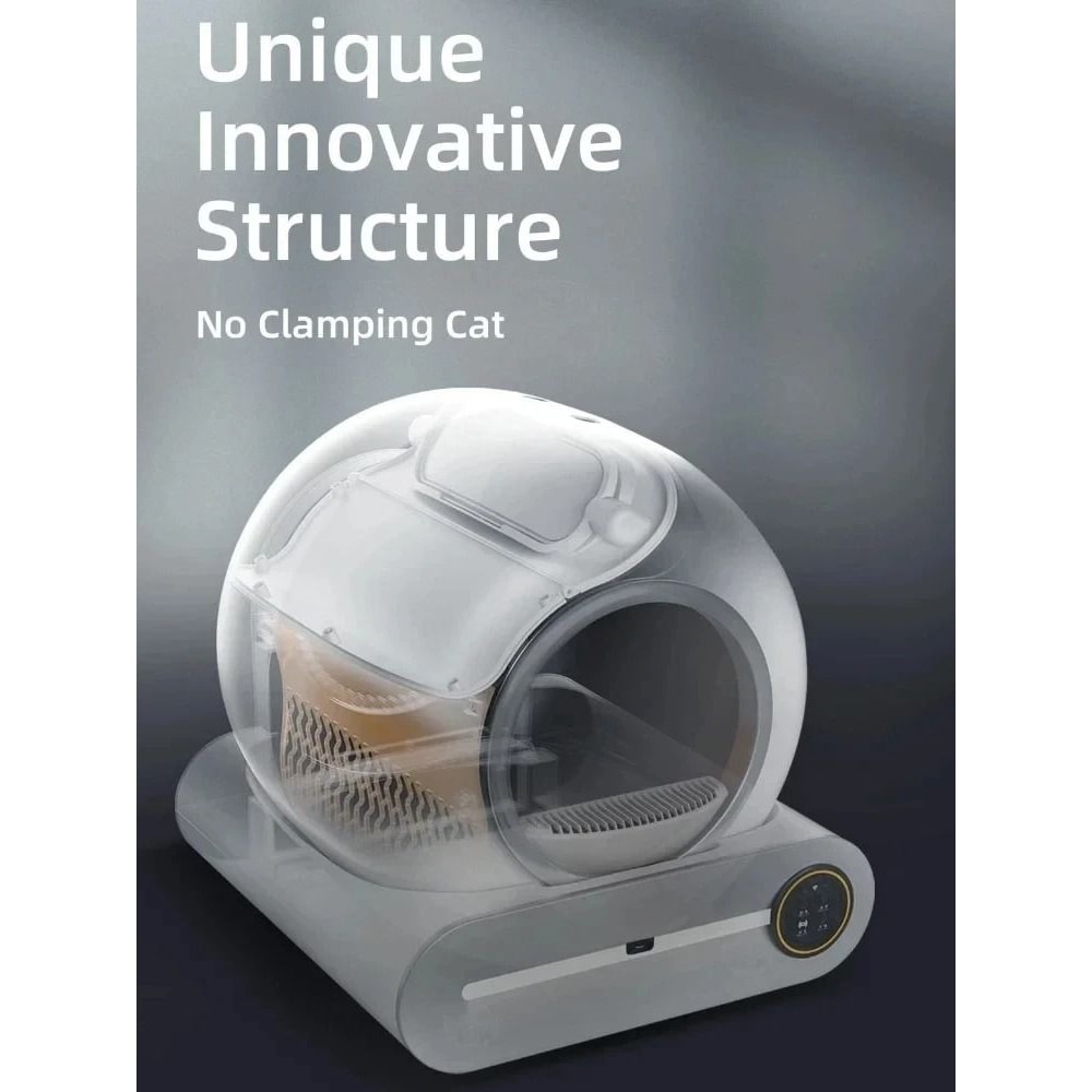 Tonepie 65L Automatic Smart Cat Litter Box Self Cleaning Enclosed Pet Toilet 1